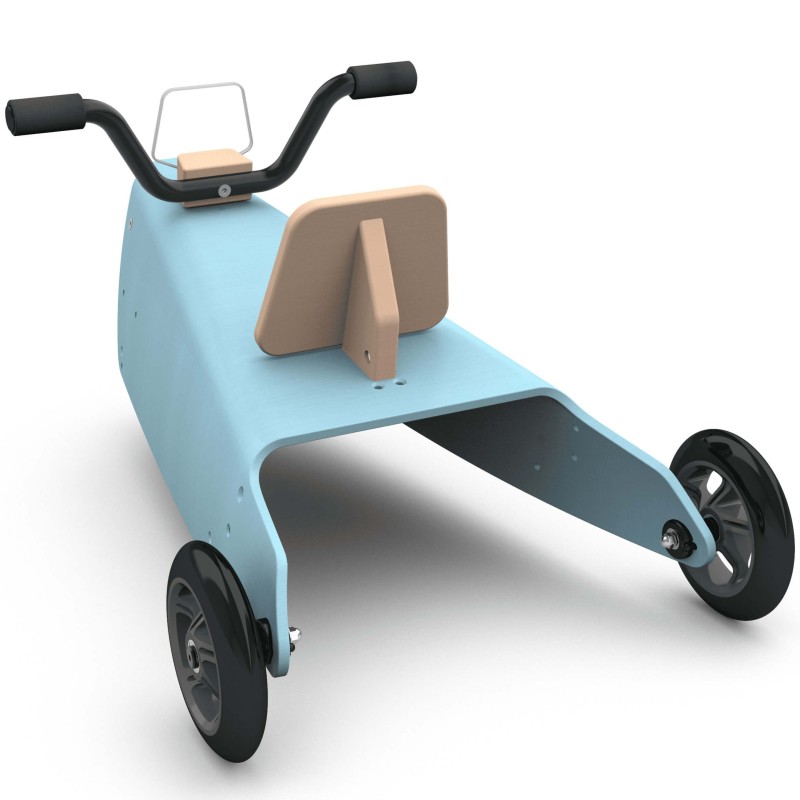 Porteurs bébé évolutifs moto en bois naturel à partir de 1 an