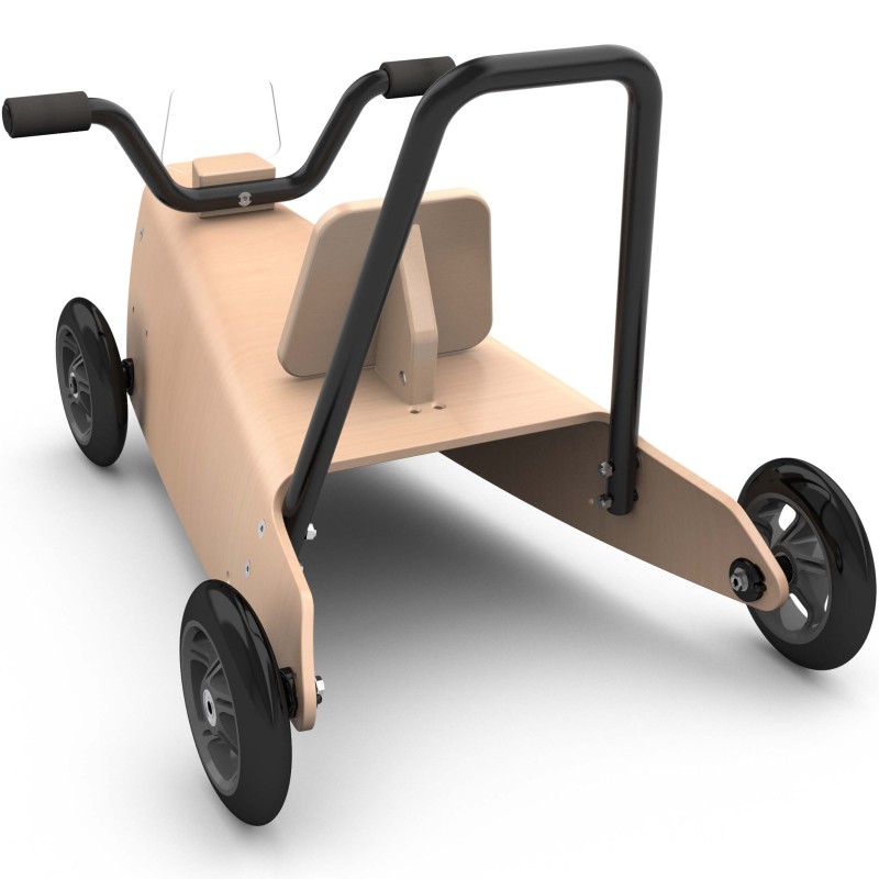 Porteurs bébé évolutifs quad en bois naturel - à partir de 1 an