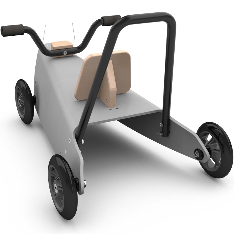 Porteurs bébé évolutifs quad en bois naturel - à partir de 1 an
