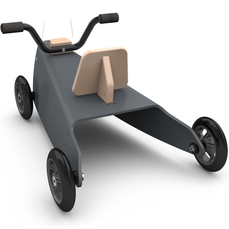 Porteurs bébé évolutifs quad en bois naturel - à partir de 1 an