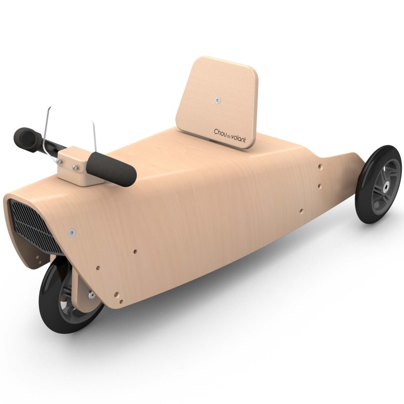Porteurs draisiennes voiture en bois naturel 1 an - Made in France