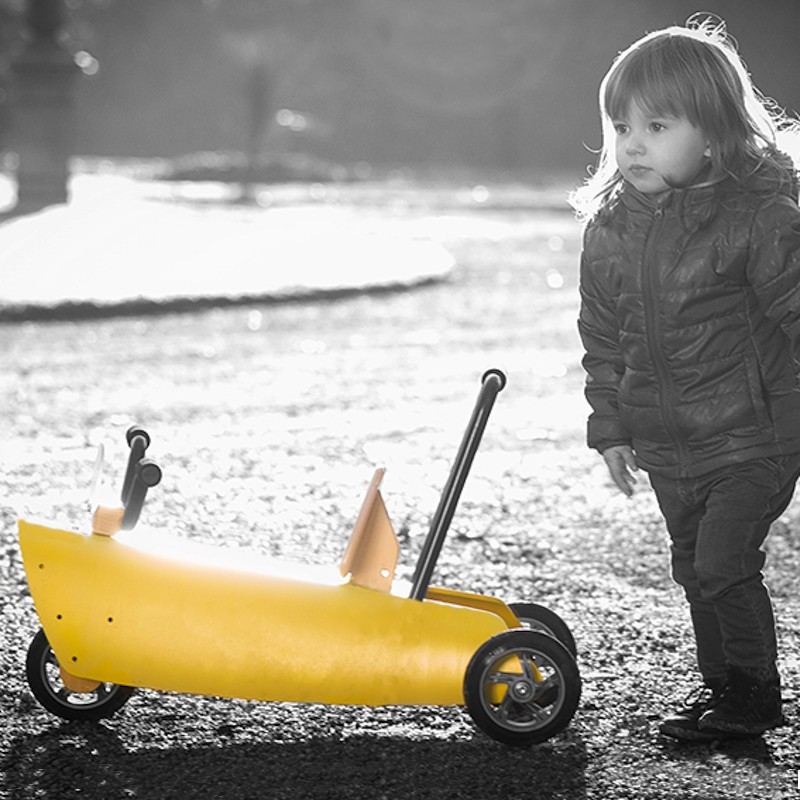 Porteurs bébé évolutifs moto en bois naturel à partir de 1 an