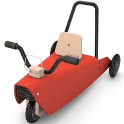 Porteurs bébé évolutifs moto en bois naturel à partir de 1 an