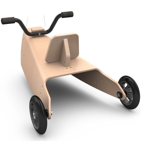 Porteurs bébé évolutifs moto en bois naturel à partir de 1 an