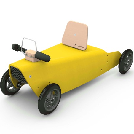 Porteur draisienne voiture en bois naturel 1 an - Made in France