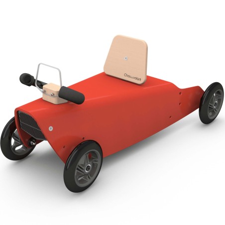 Porteur draisienne voiture en bois naturel 1 an - Made in France