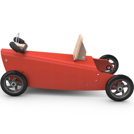 Porteur draisienne voiture en bois naturel 1 an - Made in France