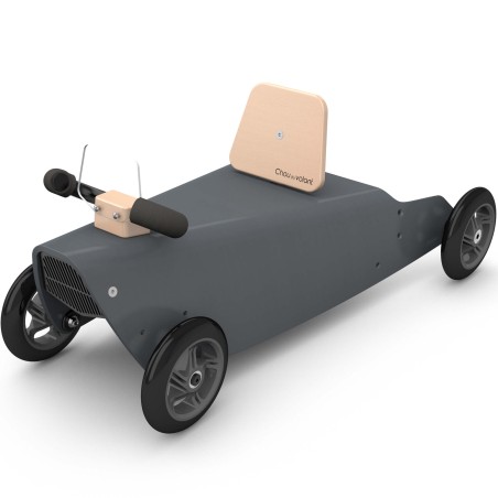Porteur draisienne voiture en bois naturel 1 an - Made in France