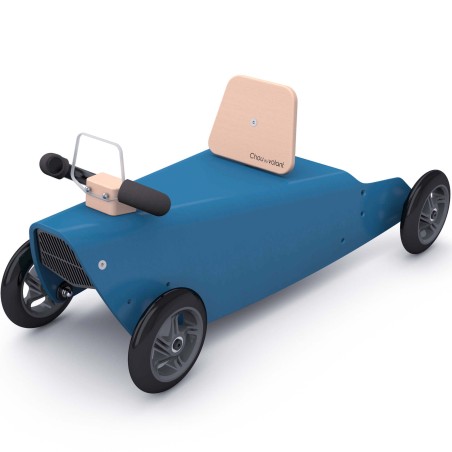 Porteur draisienne voiture en bois naturel 1 an - Made in France