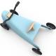 Porteur quad en bois made in France bleu 1