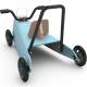 Porteur quad en bois made in France bleu 1