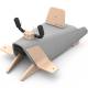 Bascule + Porteur + Draisienne bébé avion en bois made in France