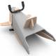 Bascule + Porteur + Draisienne bébé avion en bois made in France