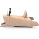 Bascule + Porteur + Draisienne bébé quad en bois made in France