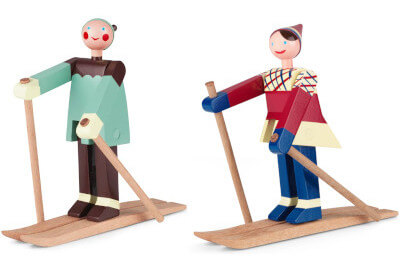 holzfiguren Skifahrer kay bojesen