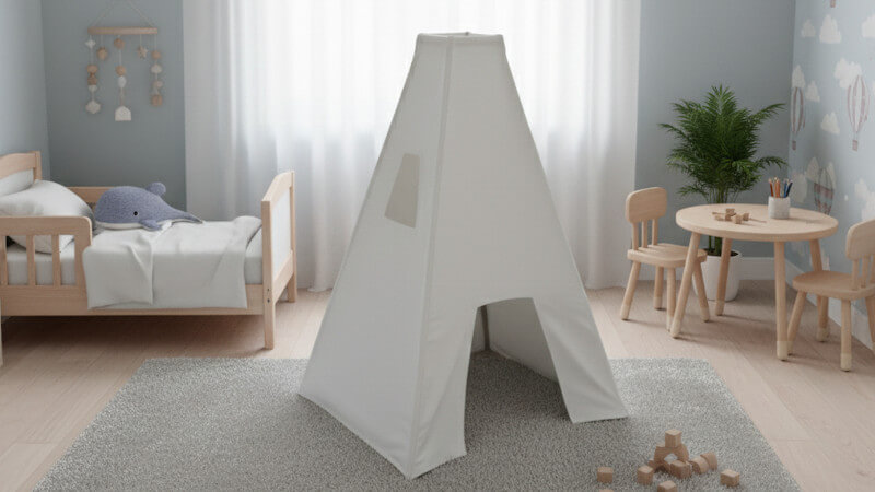 una tienda tipi para niños de diseño francés. 2