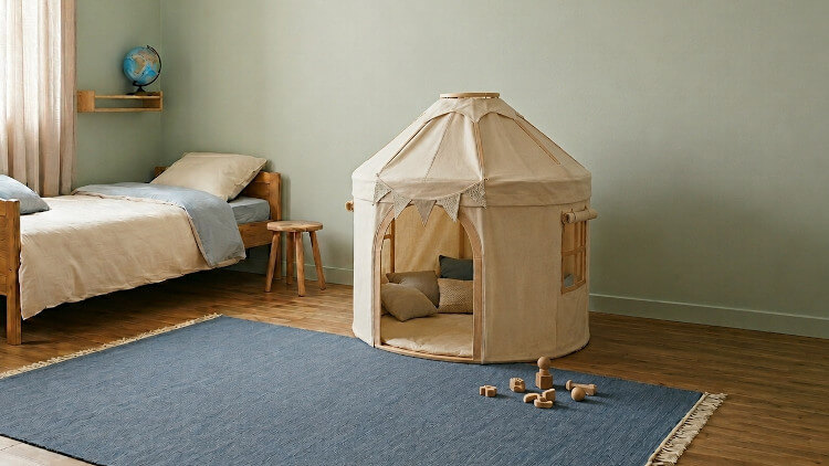 yourte enfant dans une chambre enfant