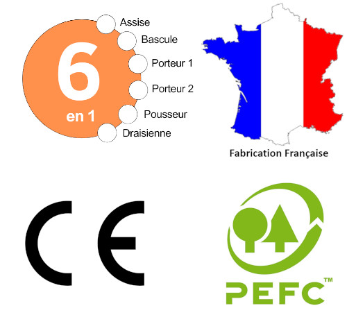 Logos made in France CE PEFC
