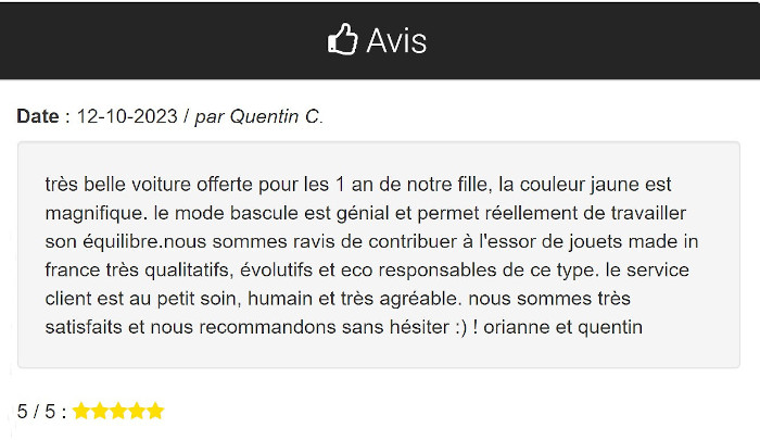 Porteur voiture évolutif pour bébé